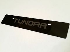 [SR] Black Front License Plate Delete FOR 'Tundra' Full Laser Engraved Logo