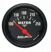 Auto Meter Z-Series Water Temperature Temp Gauge 2-1/16" (52mm) 100-250 Deg F