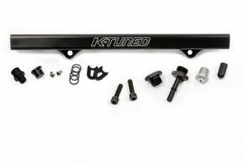 K-Tuned w/ EFI Fittings Fuel Rail Kit FOR Honda K20 RSX Swap Civic Integra Black